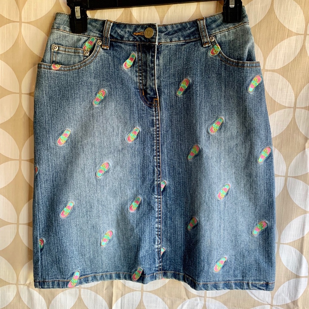 Lilly Pulitzer Denim Skirt size 2
